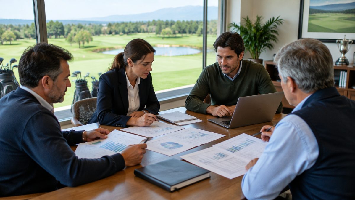 Informe de control de costes por tarea de un campo de golf