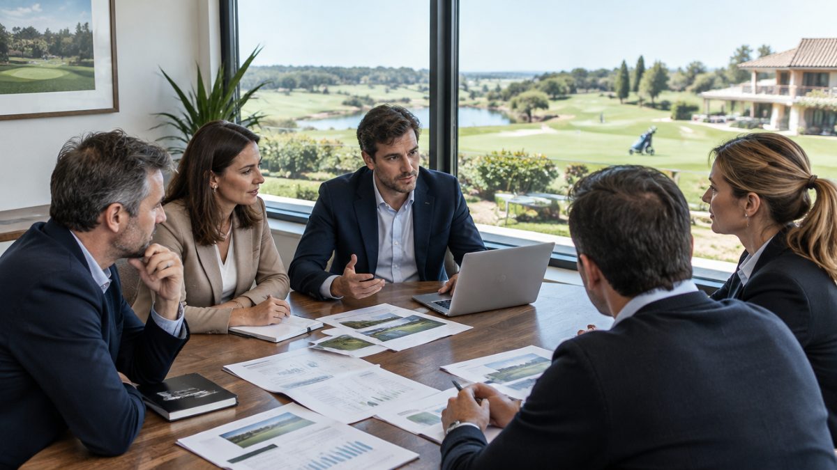 Encuentro de profesionales asociados a la AEdG en un campo de golf