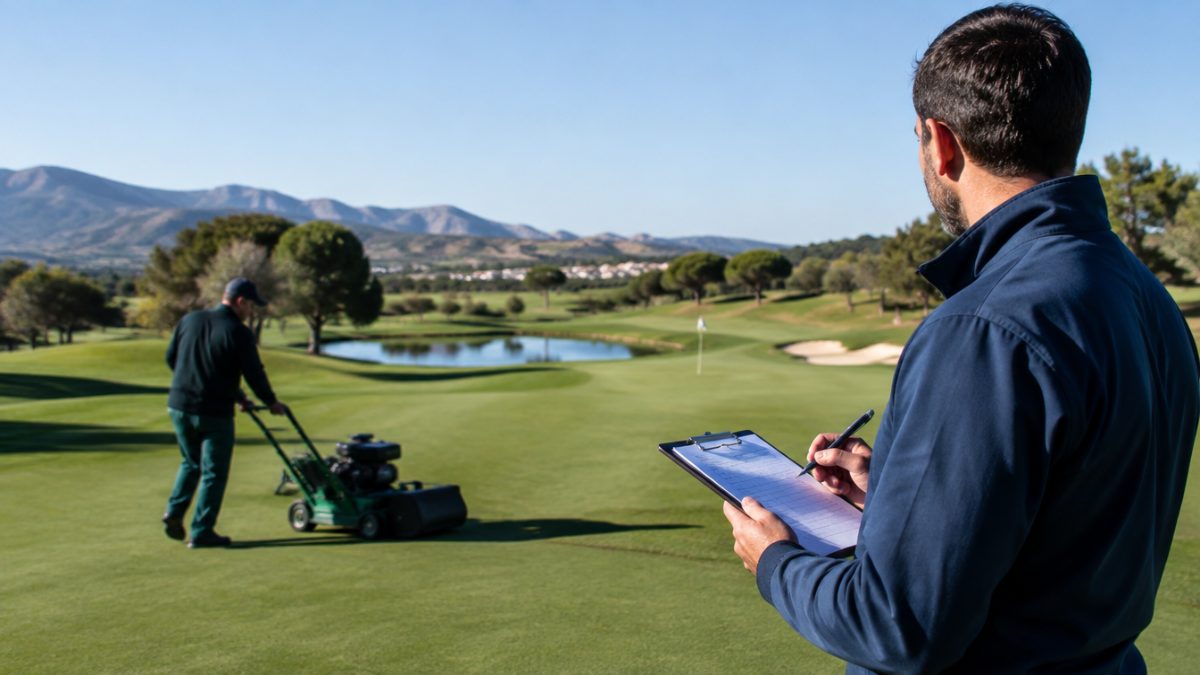Work order when outsourcing golf course maintenance