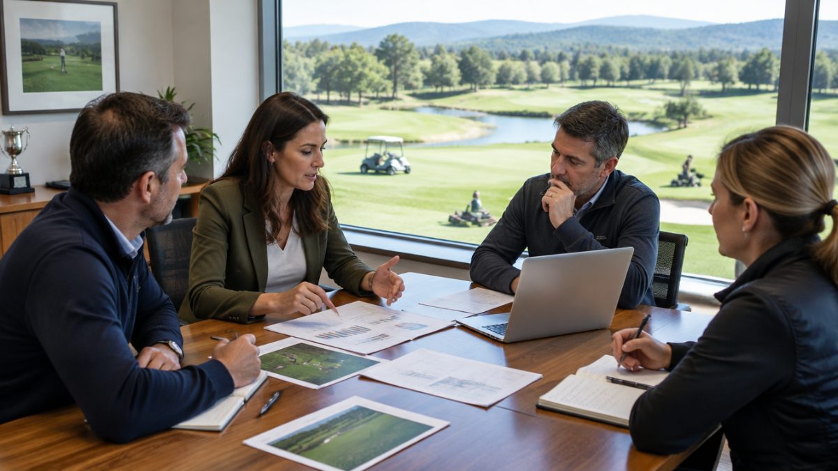 Monitoring report for reducing pesticides in golf on a course