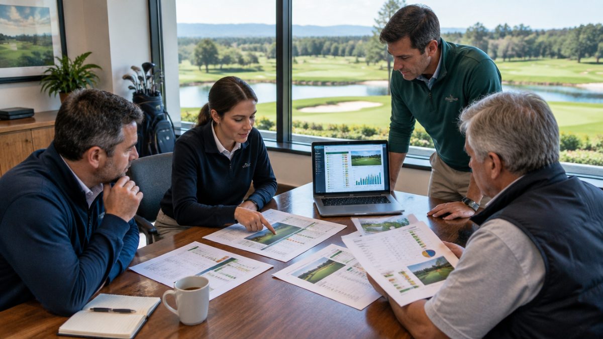 Informe de mantenimiento generado con un CMMS para campos de golf