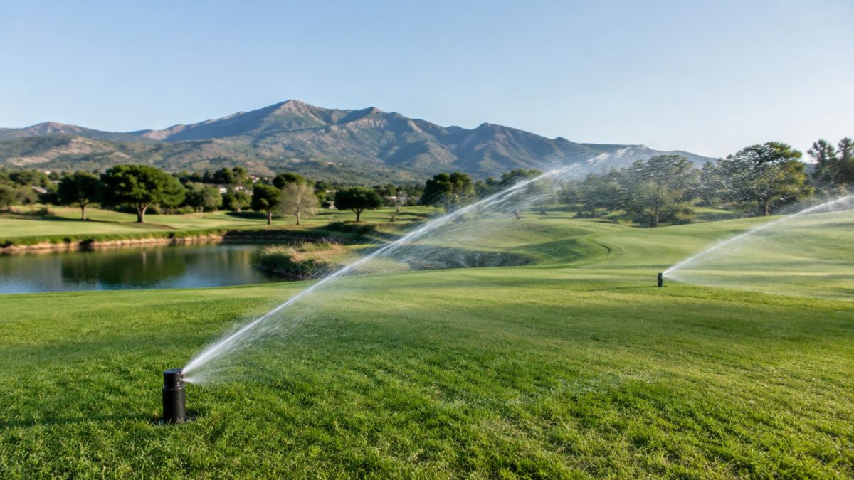 Riego eficiente como medida frente al cambio climático en golf