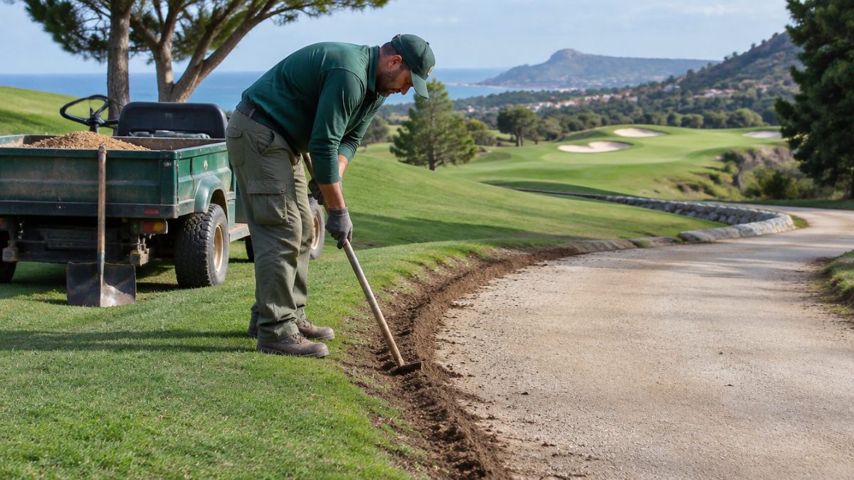 Reparación de bordes en los caminos de buggies