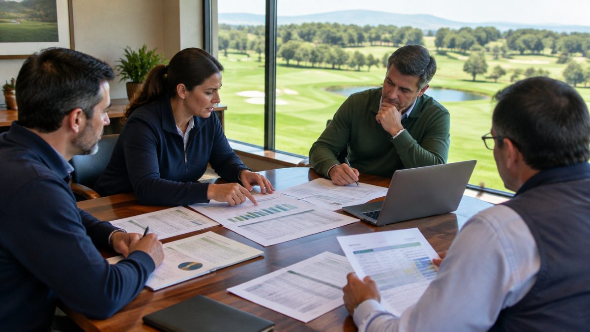 Informe con partidas del presupuesto de mantenimiento del campo de golf