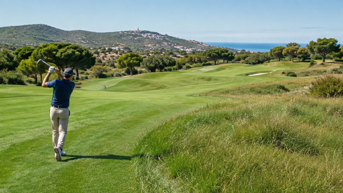 Fairways and rough at different mowing heights on a golf course