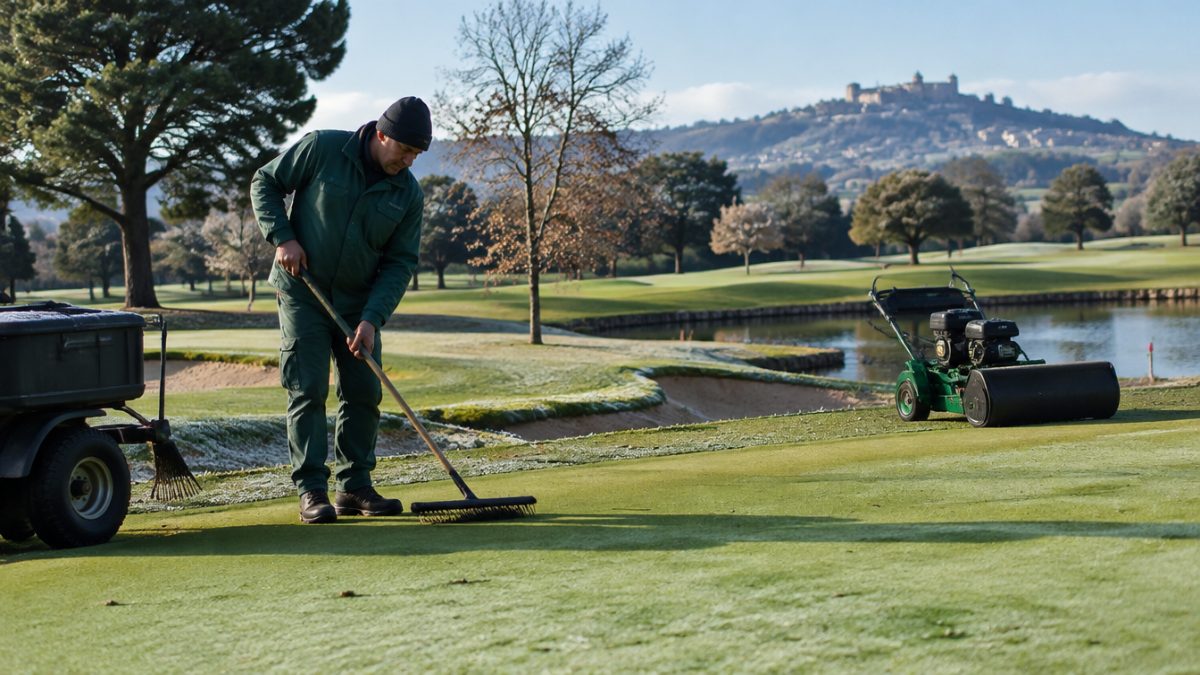 Work plan with the greenkeeper tasks in December