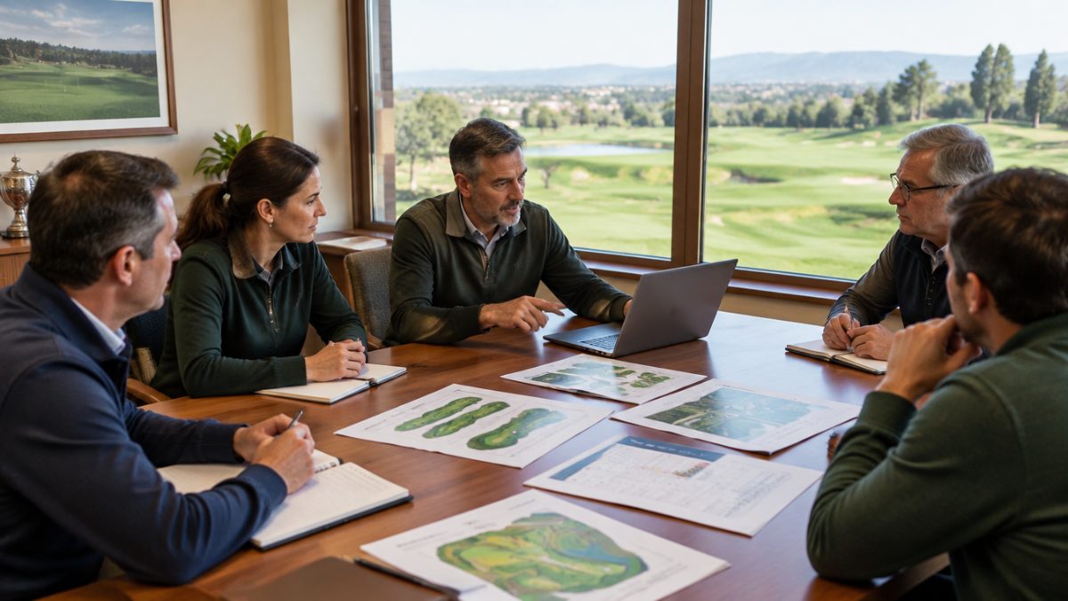Reunión con la comisión de campo para presentar el estado del campo