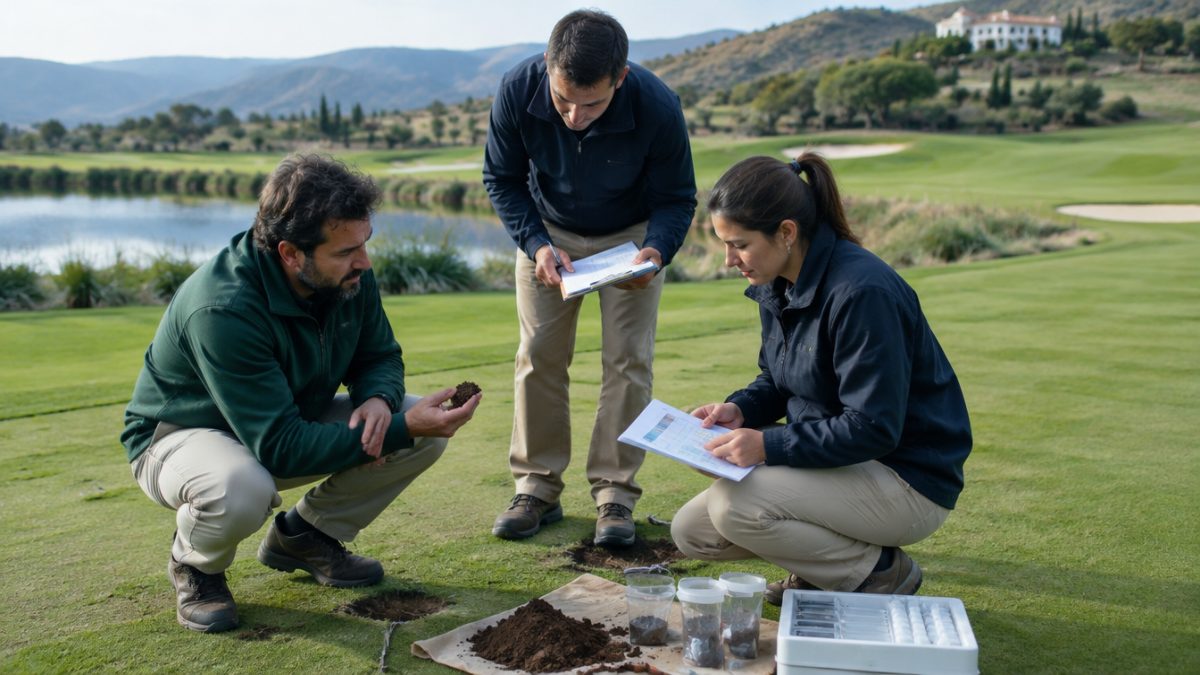 Interpretación de un análisis de suelo en golf por el equipo de campo
