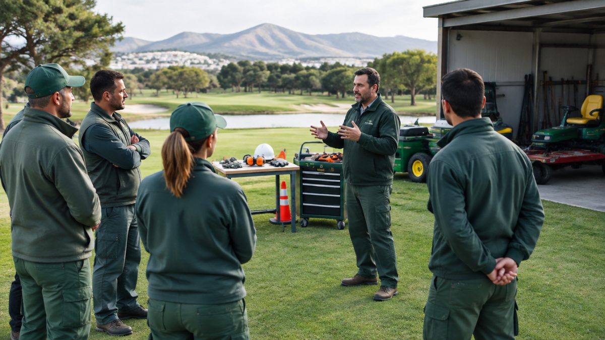 Tidy golf course workshop for risk prevention in greenkeeping
