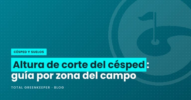 Altura de corte del césped: guía por zona del campo